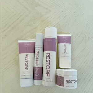 Nu Skin Restore Skincare Set - Purple and White